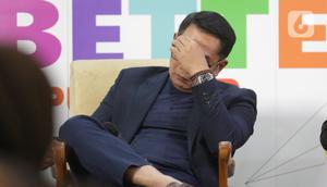 Ridwan Kamil saat menghadiri acara Climate Talk, Bisnis Karbon, Solusi Atau Perangkap Bagi Indonesia di gedung KLY Jakarta, Rabu 26 Februari 2025. (Liputan6.com/Helmi Fithriansyah)