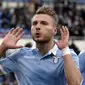 Ciro Immobile berhasrat bobol gawang AC Milan. (TIZIANA FABI / AFP)