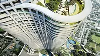 Apartemen mewah ini menjadi apartemen tertinggi di Mumbai dan India.