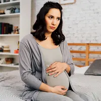 Ilustrasi perempuan hamil stres/copyrightshutterstock/Twinsterphoto