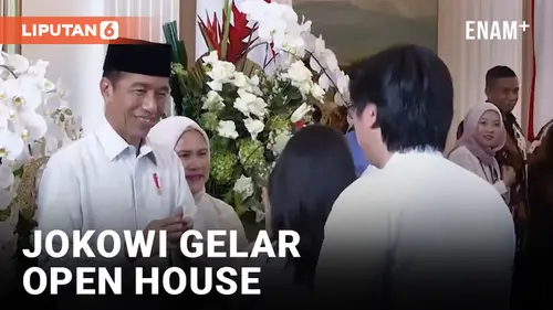 VIDEO: Jokowi Gelar Open House di Istina Negara, Warga Antusias Antre Sejak Pagi