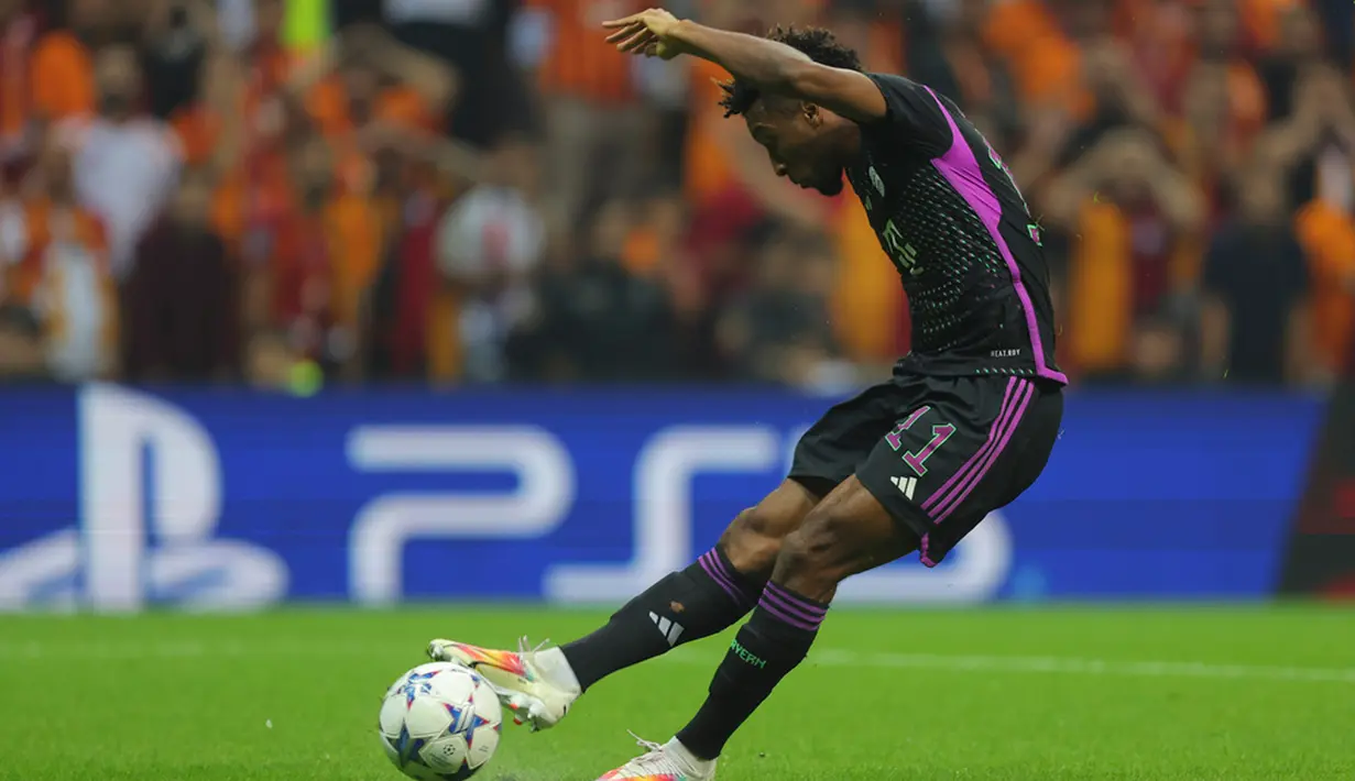 Galatasaray hanya sanggup membalas sekali melalui titik putih. (AP Photo/Emre Otkay)