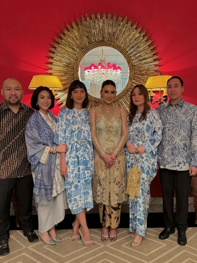 6 Gaya Aprilia Berkebaya Nude saat Tunangan dengan Anak Surya Paloh, Prananda Paloh