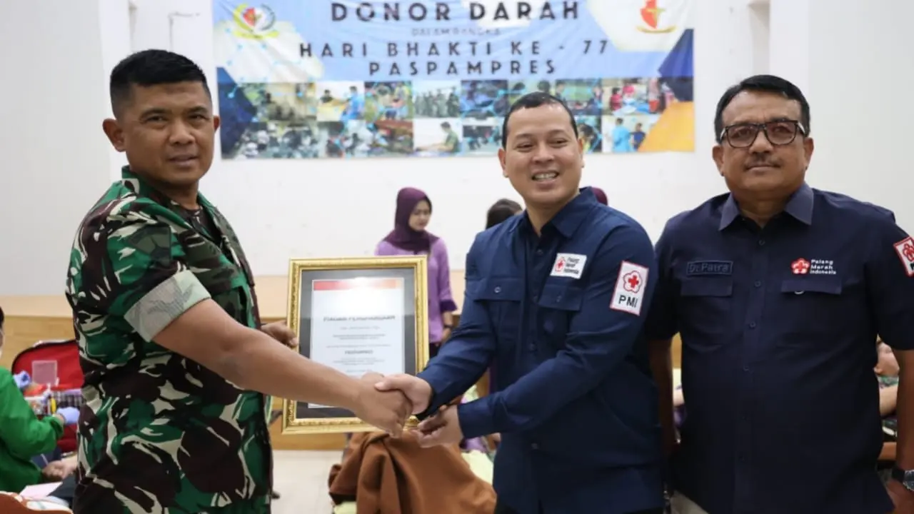 Paspampres Gelar Kegiatan Donor Darah