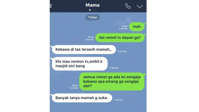 5 Chat Ortu ke Anak Ini Drama Banget, Bikin Geleng Kepala