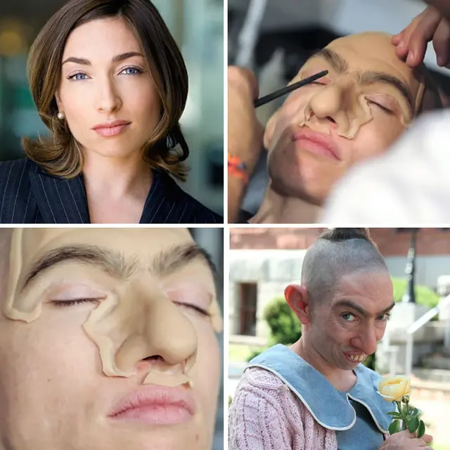 7 Potret Perubahan Wajah Artis Hollywood Usai Kenakan Spesial Efek Makeup