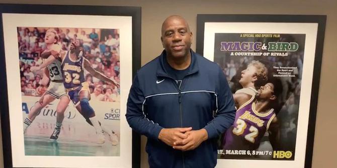 VIDEO: Pesan Legenda Lakers, Magic Johnson untuk Fans agar Terhindar dari Virus Corona