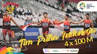 Garuda Kita Asian Games Tim Putra Indonesia Pelari 4x100M (Bola.com/Adreanus Titus)