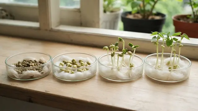 cara menanam kacang hijau dengan kapas