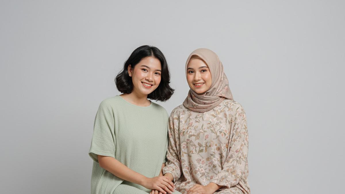 9 Inspirasi Gamis Tunik Kombinasi Celana Kulot Terbaru, Tampil Modis dan Syar'i