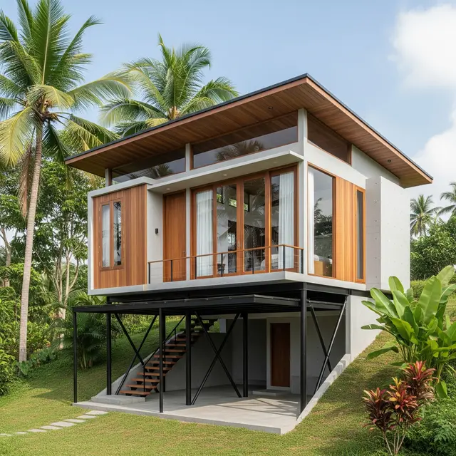 9 Model Rumah Minimalis di Lahan Miring yang Efisien