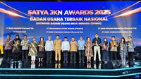 Penganugerahan Kepatuhan Badan Usaha Dalam Program Jaminan Kesehatan Nasional (JKN) di Jakarta, Selasa (14/10/2025)