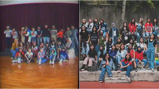 6 Beda Gaya Arsy Hermansyah Vs Safeea Ahmad di Pemotretan Kelas, Tampil Retro