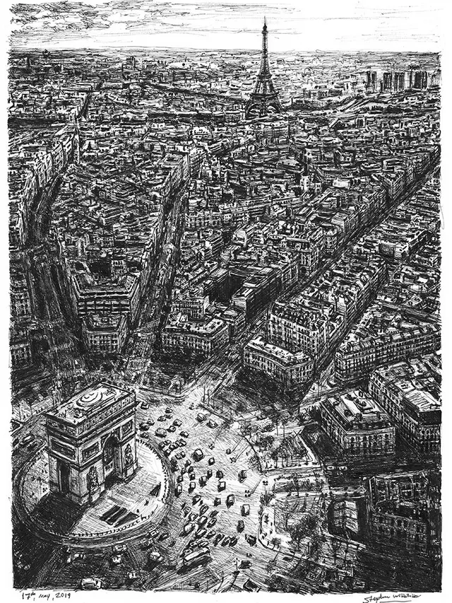 hasil lukisan Stephen Wiltshire (sumber: Stephen Wiltshire Official Site)