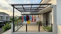 7 Model Penutup Balkon Sekaligus Tempat Menjemur Pakaian, Tak Cuma Melindungi dari Hujan