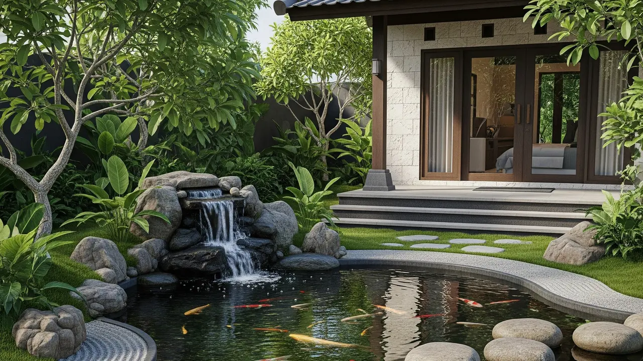 Kolam Ikan Gaya Jepang (Zen Garden) untuk Rumah Kecil