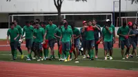 Latihan Timnas Indonesia U-23 (Liputan6.com/Helmi Fithriansyah)