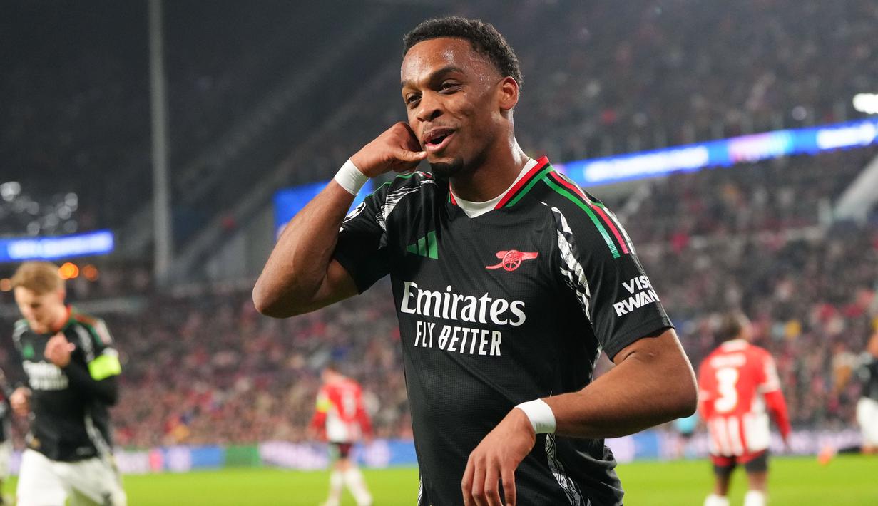 Berkat hasil ini, Arsenal sangat difavoritkan lolos ke perempat final. Arsenal akan ganti menjadi tuan rumah dalam laga leg kedua yang digelar tengah pekan depan. (AP Photo/Peter Dejong)