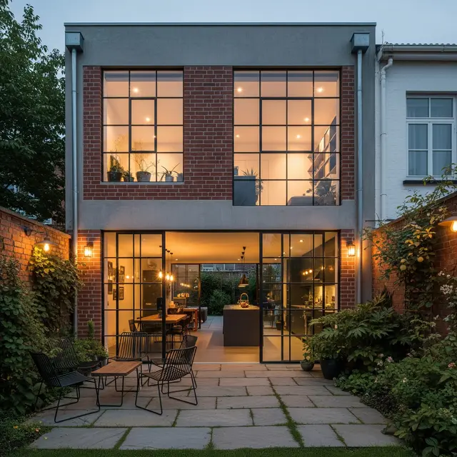 Rumah Kecil 8x15 m dengan Taman Belakang