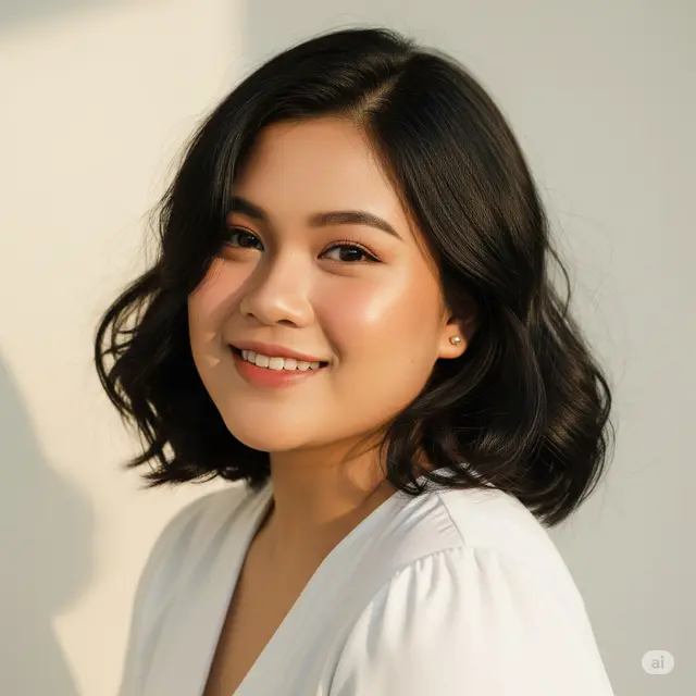 Potongan Rambut Bob Pendek Ala Korea. Foto: Gemini