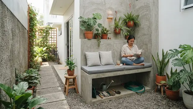 Model Selasar Samping Rumah yang Sempit
