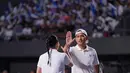 Ibnu Jamil dan Ririn Ekawati main tenis [Instagram/ibnujamilo]