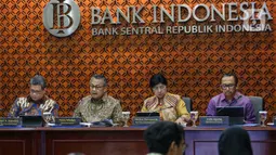 Bank Indonesia melalui Rapat Dewan Gubernur (RDG) pada 19-20 Juni 2024 memutuskan untuk mempertahankan suku bunga acuan atau BI Rate di level 6,25%. (Liputan6.com/Angga Yuniar)