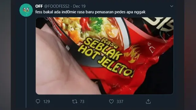 Hoax atau Fakta, Beredar Foto Bungkus Indomie HypeAbis Rasa Seblak Hot Jeletot