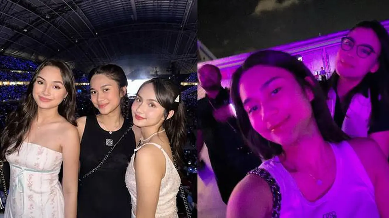 7 Potret Azizah Salsa Nonton Konser Taylor Swift Bareng Sahabat di Singapura