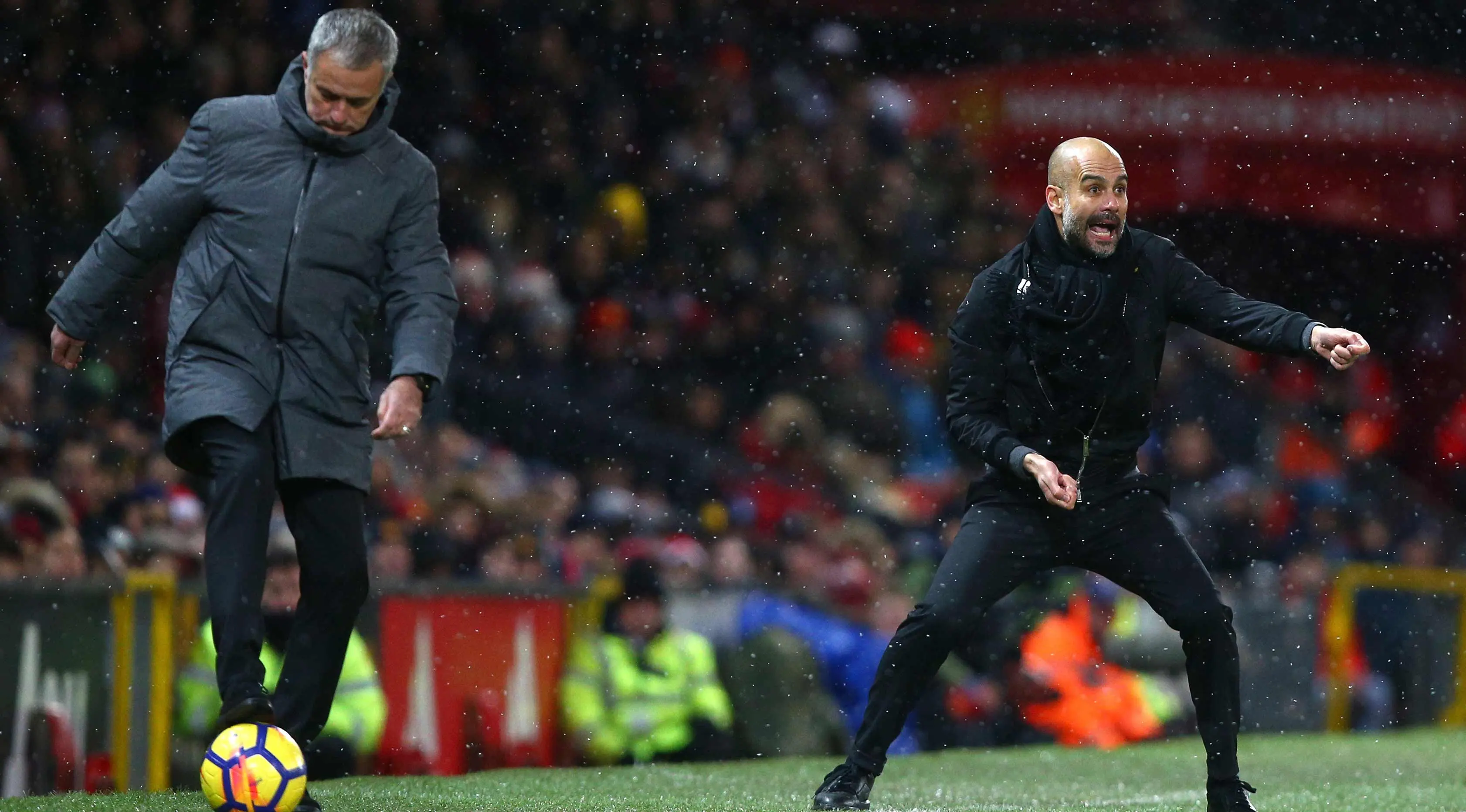 Pelatih Manchester United, Jose Mourinho. (AP Photo/Dave Thompson)