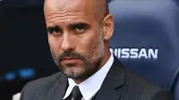 Manajer Manchester City asal Spanyol, Josep Guardiola. (AFP/Paul Ellis)