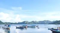 Pemandangan dari Desa Pasir Panjang, Pulau Rinca, Nusa Tenggara Timur (NTT). (Liputan6.com/Asnida Riani)