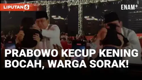  Presiden Prabowo Kecup Kening Bocah, Warga Bersorak!