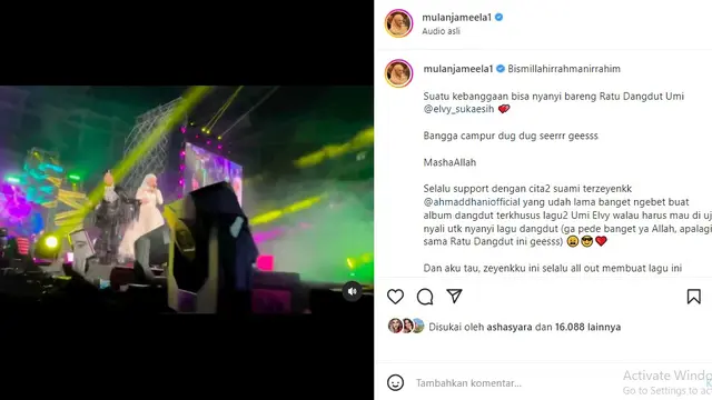 Mulan Jameela - Elvy Sukaesih (Foto: Instagram/@mulanjameela1)