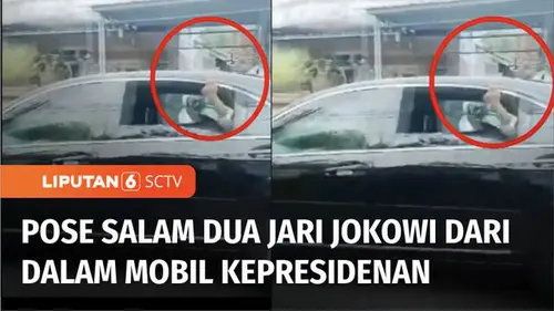 VIDEO: Jokowi Pose Salam Dua Jari dari Dalam Mobil Kepresidenan, Bawaslu Salatiga: Hal Wajar