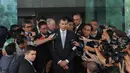 Selasa (19/8/14), Menteri Kehakiman Australia, Michael Keenan mengunjungi Gedung KPK, Jakarta. (Liputan6.com/Herman Zakharia)