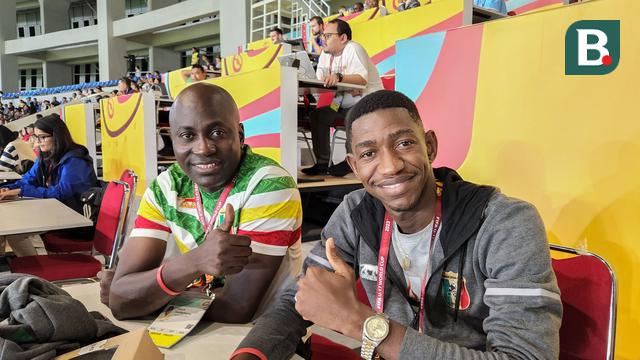 Wartawan Info Mali Foot, Ibrahim Yirango (Kanan)