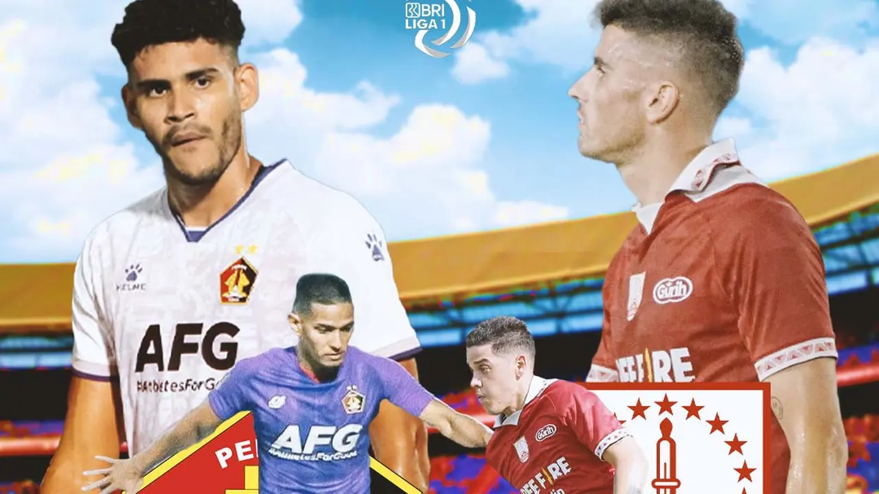 BRI Liga 1 - Persik Kediri Vs Persis Solo - Renan Silva, Jefinho Vs Alexis Messidoro, Fernando Rodriguez
