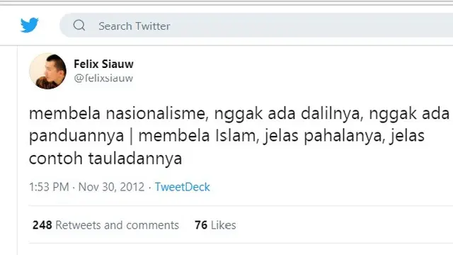 Twit aslinya