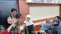 Empat mahasiswa UIN Suka Yogyakarta pemohon ke-33 pengajuan Judicial Review Presidential Threshold yang dikabulkan MK. (Kukuh Setyono)