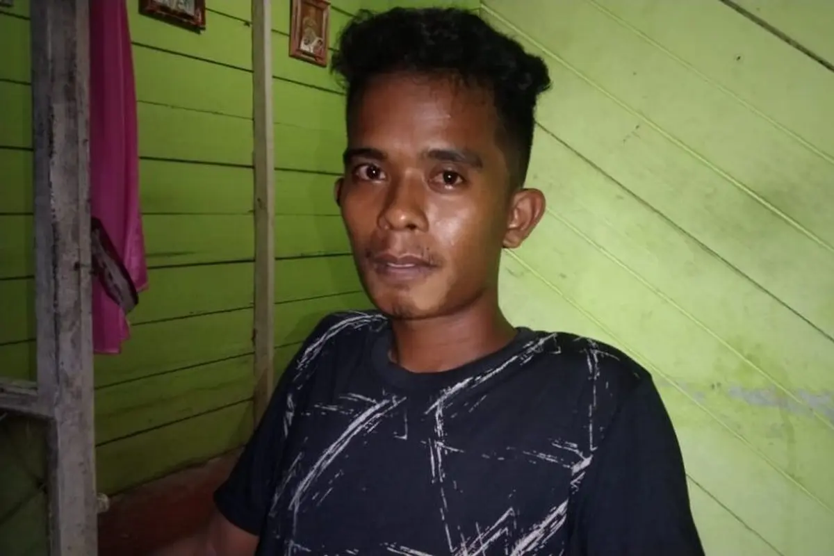 Seorang nelayan bernama Parmin Lihawa (24), asal Kabupaten Gorontalo Utara (Gorut) (Arfandi ibrahim/Liputan6.com)