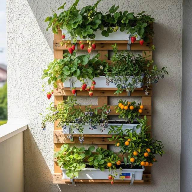 Desain Kebun Buah Tabulampot untuk Rumah Type 27 (Image by Gemini AI)