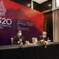 Menteri Kesehatan RI Budi Gunadi Sadikin saat Press Conference: The First G20 Health Working Group (HWG) 2022 di Yogyakarta pada Senin, 28 Maret 2022. (Dok Kementerian Kesehatan RI)