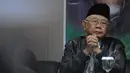 Tokoh Nahdlatul Ulama, Salahuddin Wahid menjadi narasumber dalam diskusi menyambut satu abad NU dan Muktamar NU ke-33, Jakarta, Senin (30/3/2015). Diskusi mengangkat tema "Muktamar Bersih" yang mencermati isu-isu perpecahan. (Liputan6.com/Herman Zakharia)