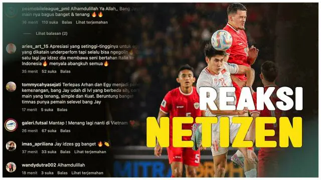 Berita Video, reaksi netizen saat Timnas Indonesia berhasil menang kontra Vietnam pada Kamis (21/8/2024)