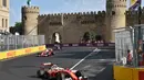 Ini adalah balapan pertama F1 GP Baku di Sirkuit Baku, Azerbaijan, Minggu (19/6/2016). (AFP/Kirill Kudryavtsev)