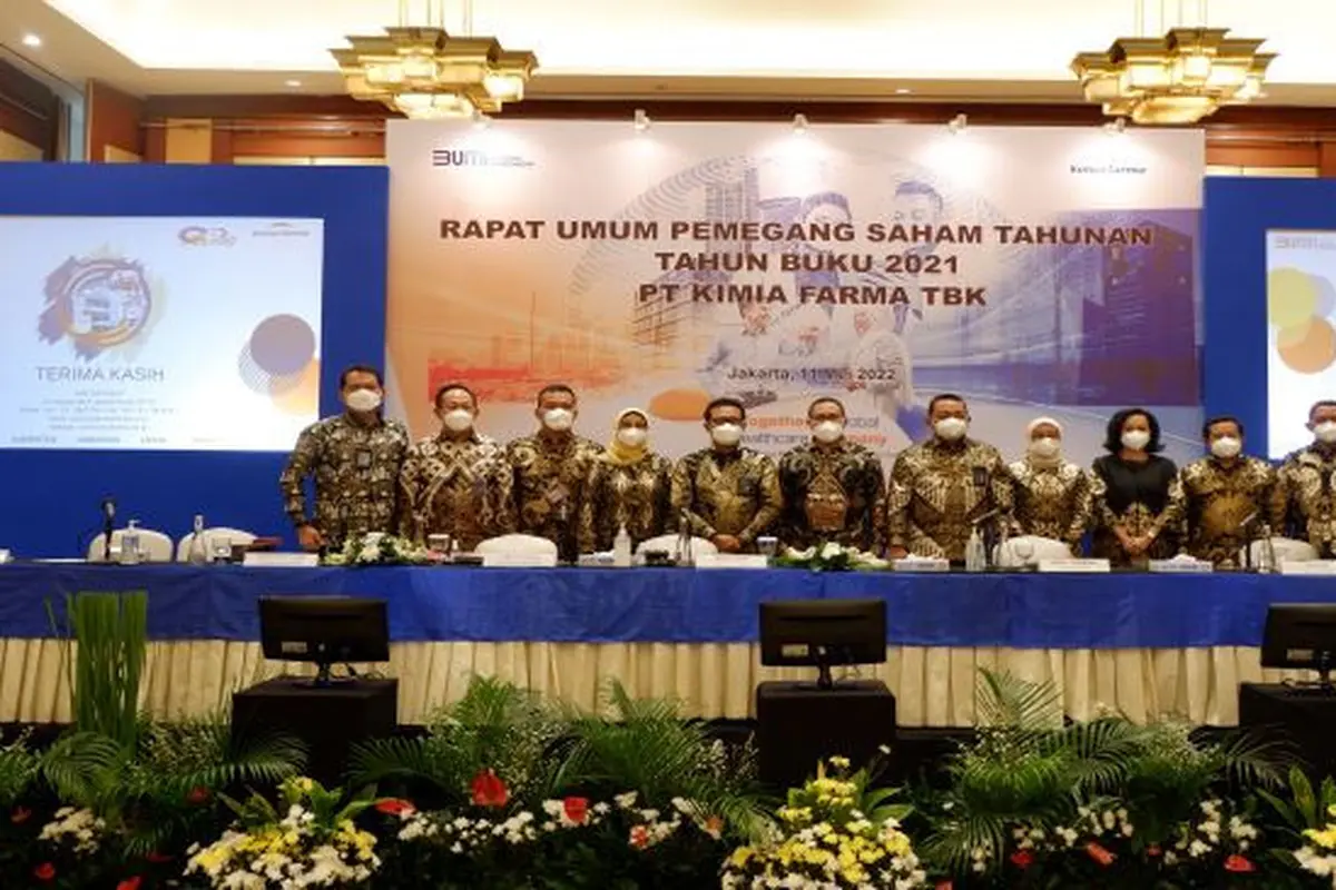 RUPST dan paparan publik PT Kimia Farma Tbk (KAEF), Rabu (11/5/2022) (Dok: PT Kimia Farma Tbk)