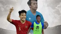 Timnas Indonesia - Witan Sulaeman, Saddam Gaffar, Muhammad Supriadi (Bola.com/Adreanus Titus)