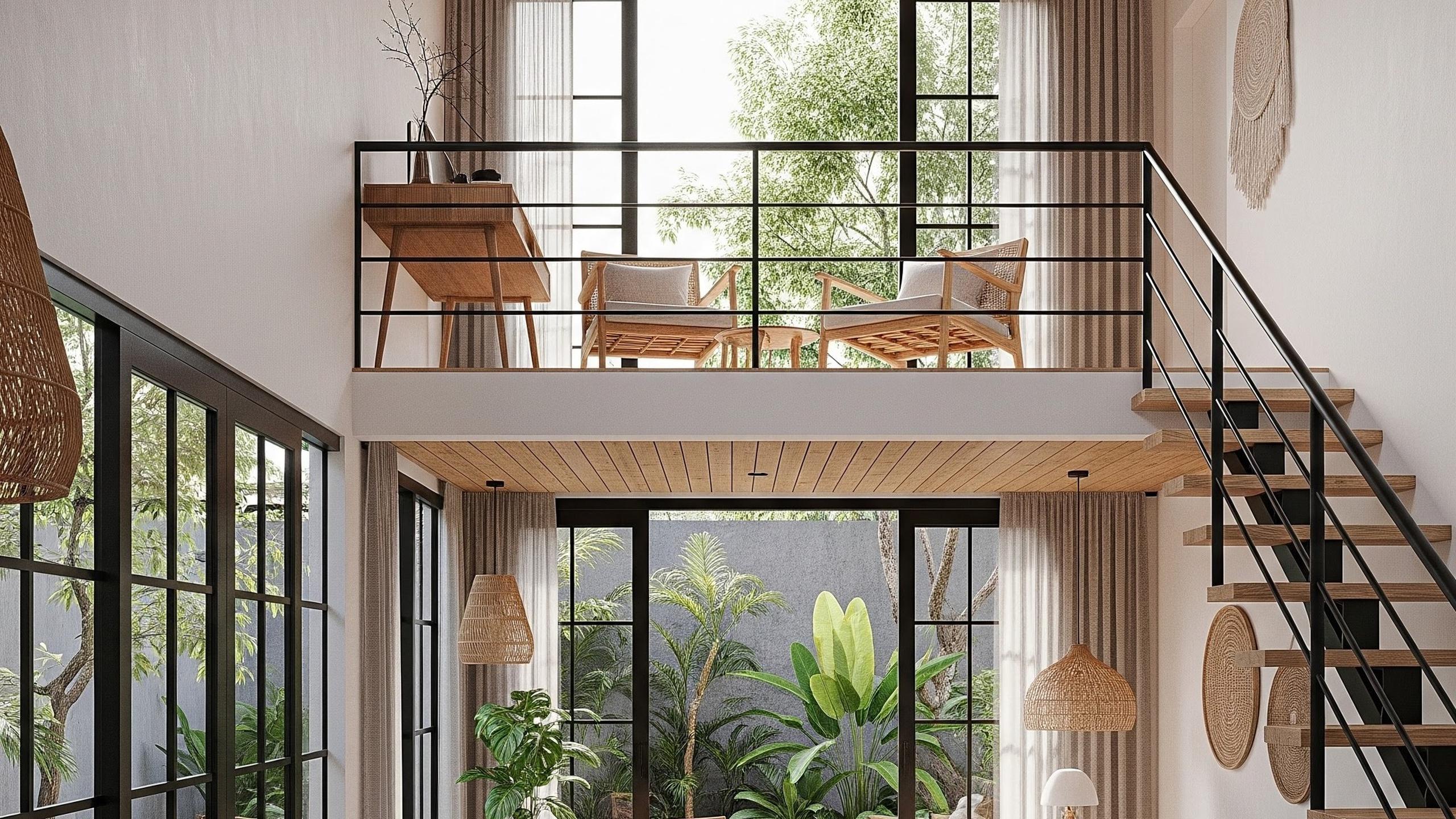 5 Gambar Rumah Minimalis Kamar Mezzanine, Modern dan Fungsional