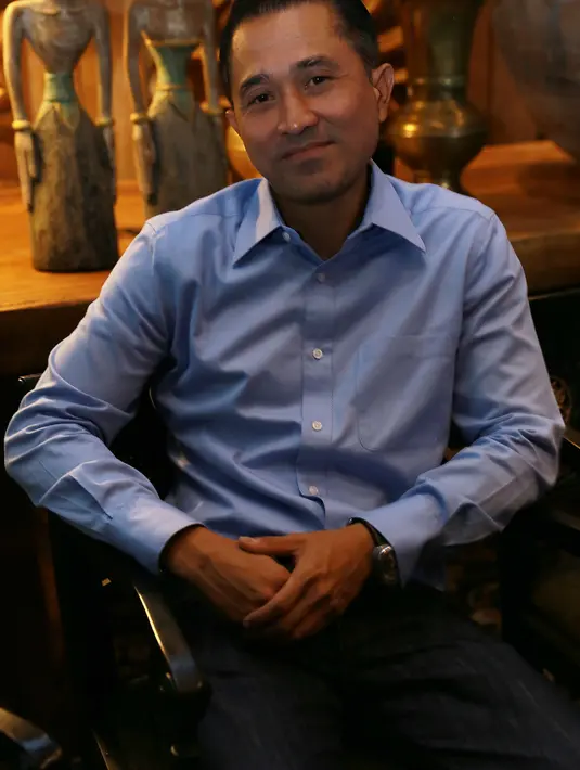 'Dengan melibatkan 100 orang juri yang terdiri dari 85 pakar film dan 15 orang yang ahli dalam bidangnya masing-masing, beberapa di antaranya psikolog dan budayawan' ujar Lukman Sardi. (Galih W. Satria/Bintang.com).